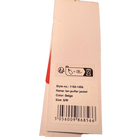 NWT Soulland Mens Oversized S M Beige Hooded Padded Ian Puffer Jacket - Picture 6 of 8